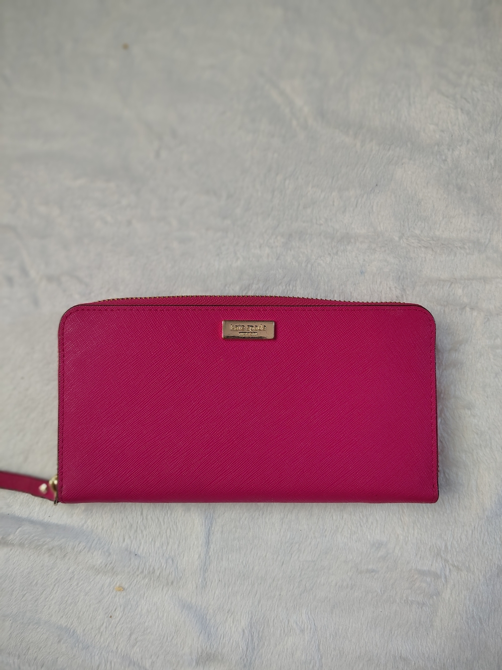 Kate Spade Pink Zip-Around Wristlet Wallet